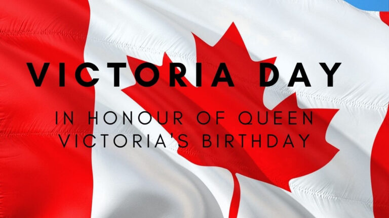 Victoria Day background Canada flag